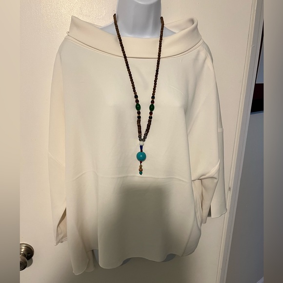 Chico's Tops - Chicos -cowl neck blouse, cream colored-Size 4